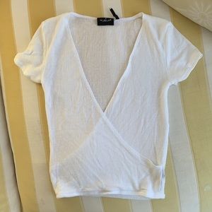 Out From Under deep v-neck tee